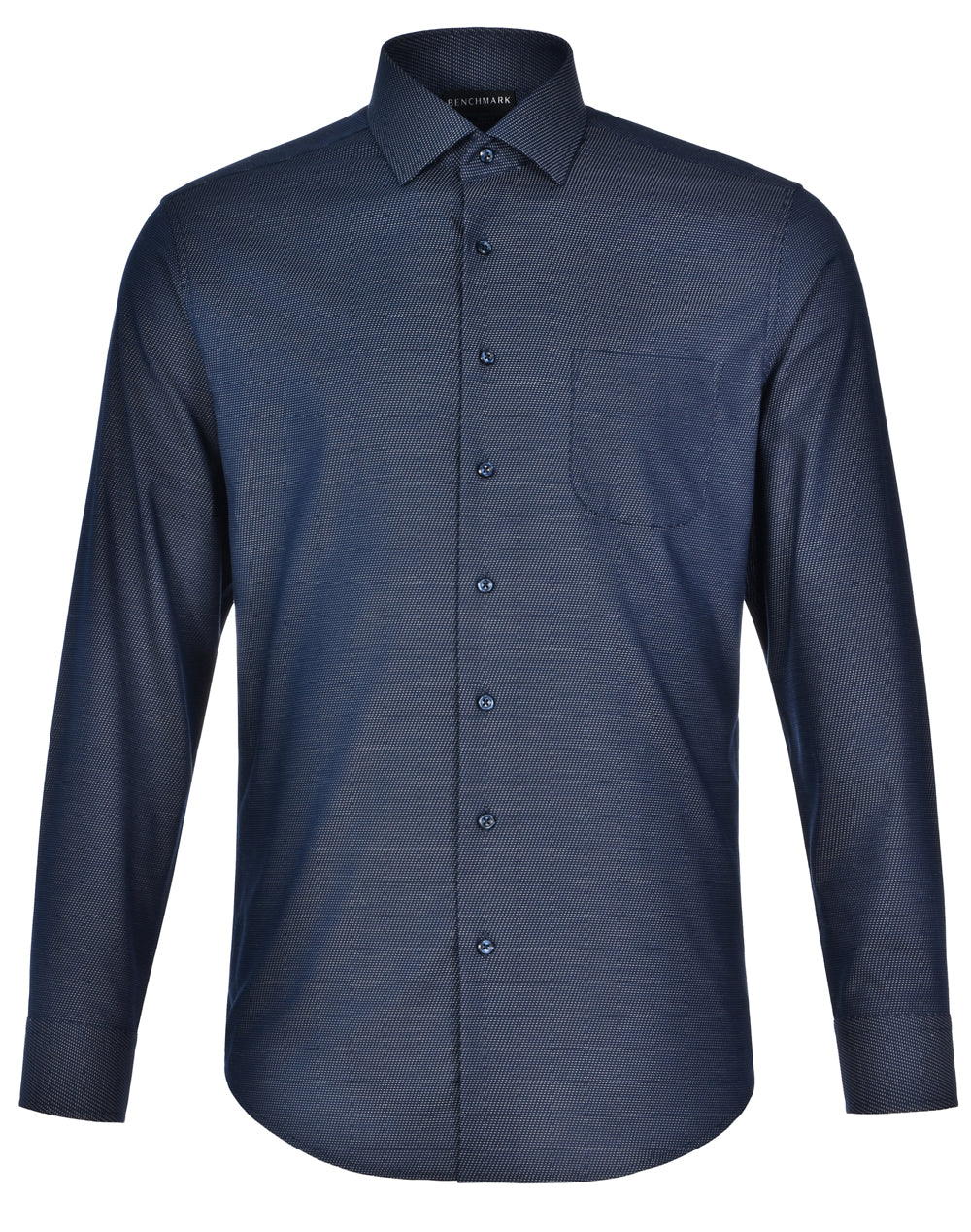BENCHMARK Men's Pin Dot Stretch L/S Shirt - M7400L
