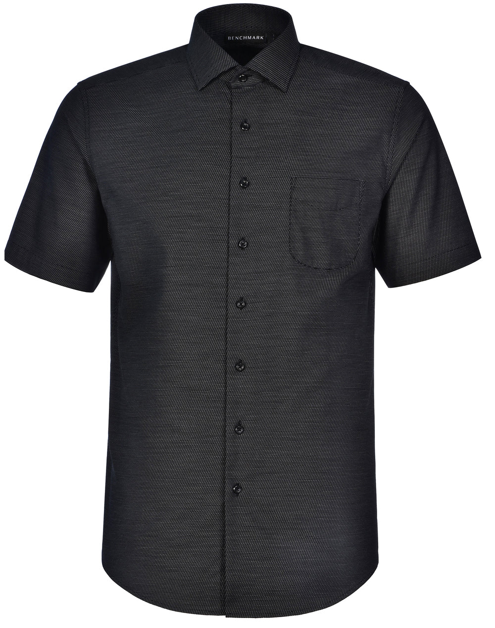 BENCHMARK Men's Pin Dot Stretch S/S Shirt - M7400S