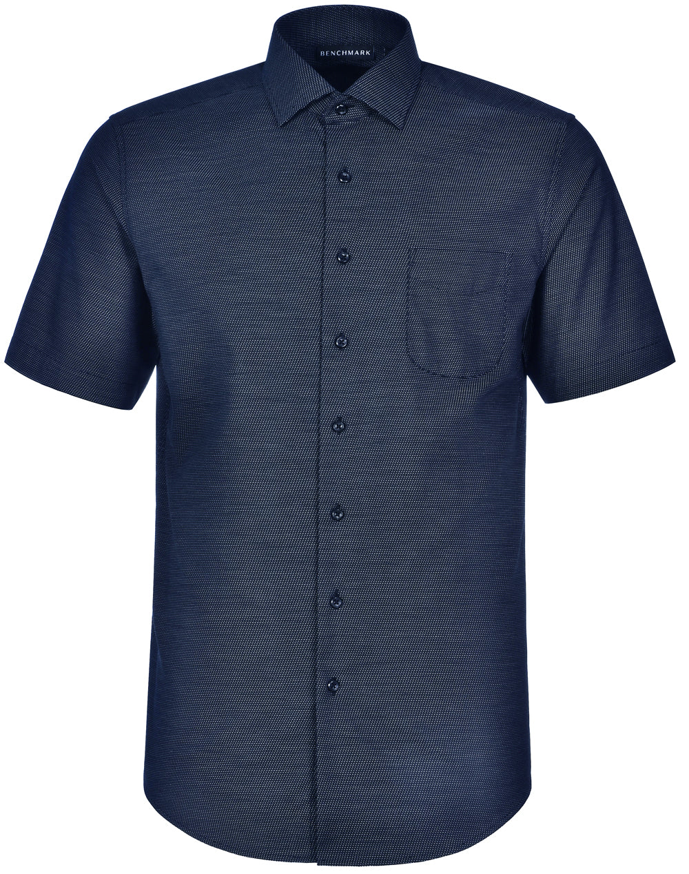 BENCHMARK Men's Pin Dot Stretch S/S Shirt - M7400S