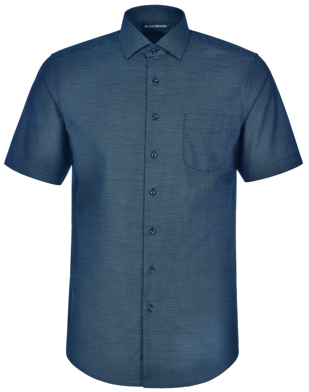 BENCHMARK Men's Pin Dot Stretch S/S Shirt - M7400S