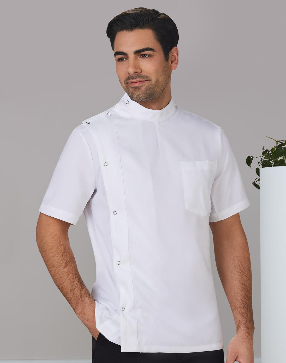 BENCHMARK Men's Stud Front Short Sleeve Jacket - M7636