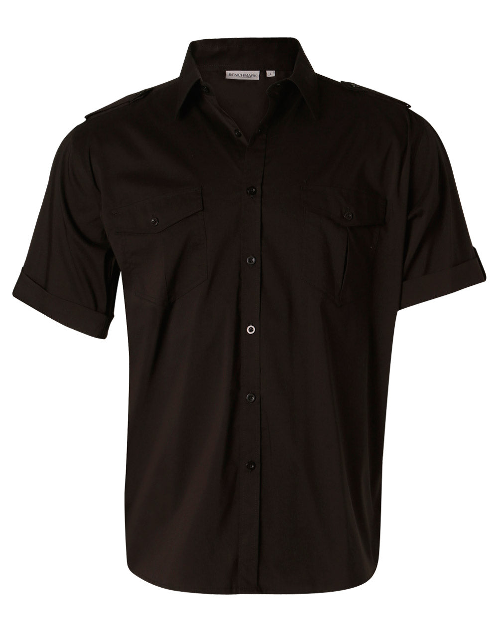 BENCHMARK Men's Short Sleeve Military Shirt - M7911