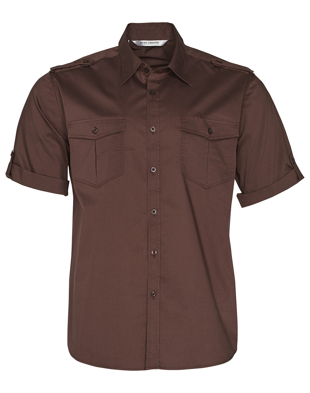 BENCHMARK Men's Short Sleeve Military Shirt - M7911