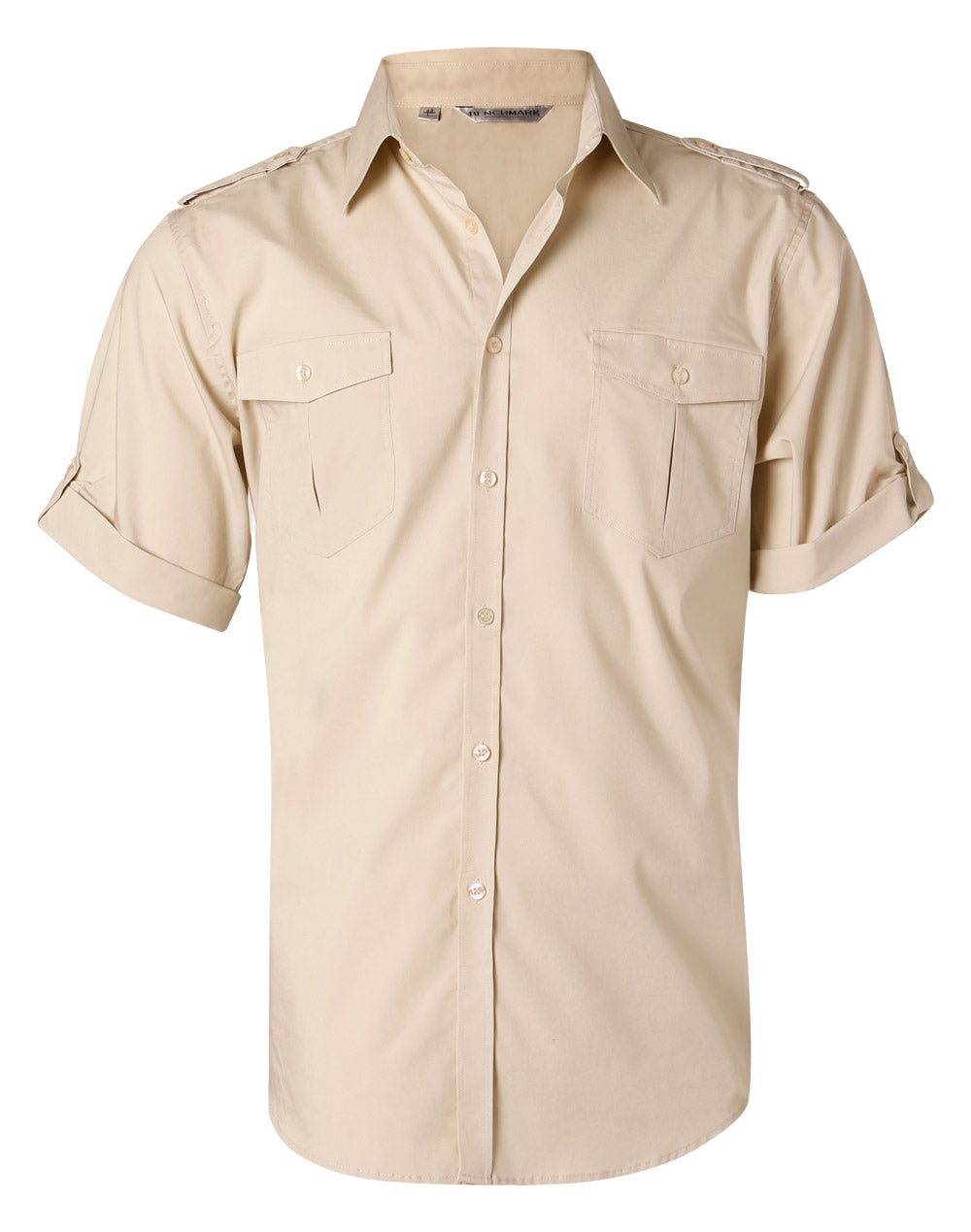 BENCHMARK Men's Short Sleeve Military Shirt - M7911