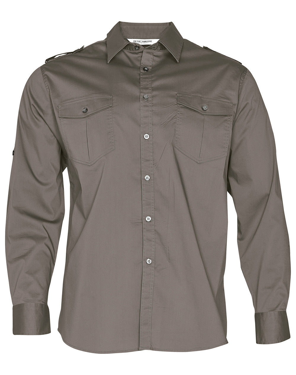 BENCHMARK Men's Long Sleeve Military Shirt - M7912