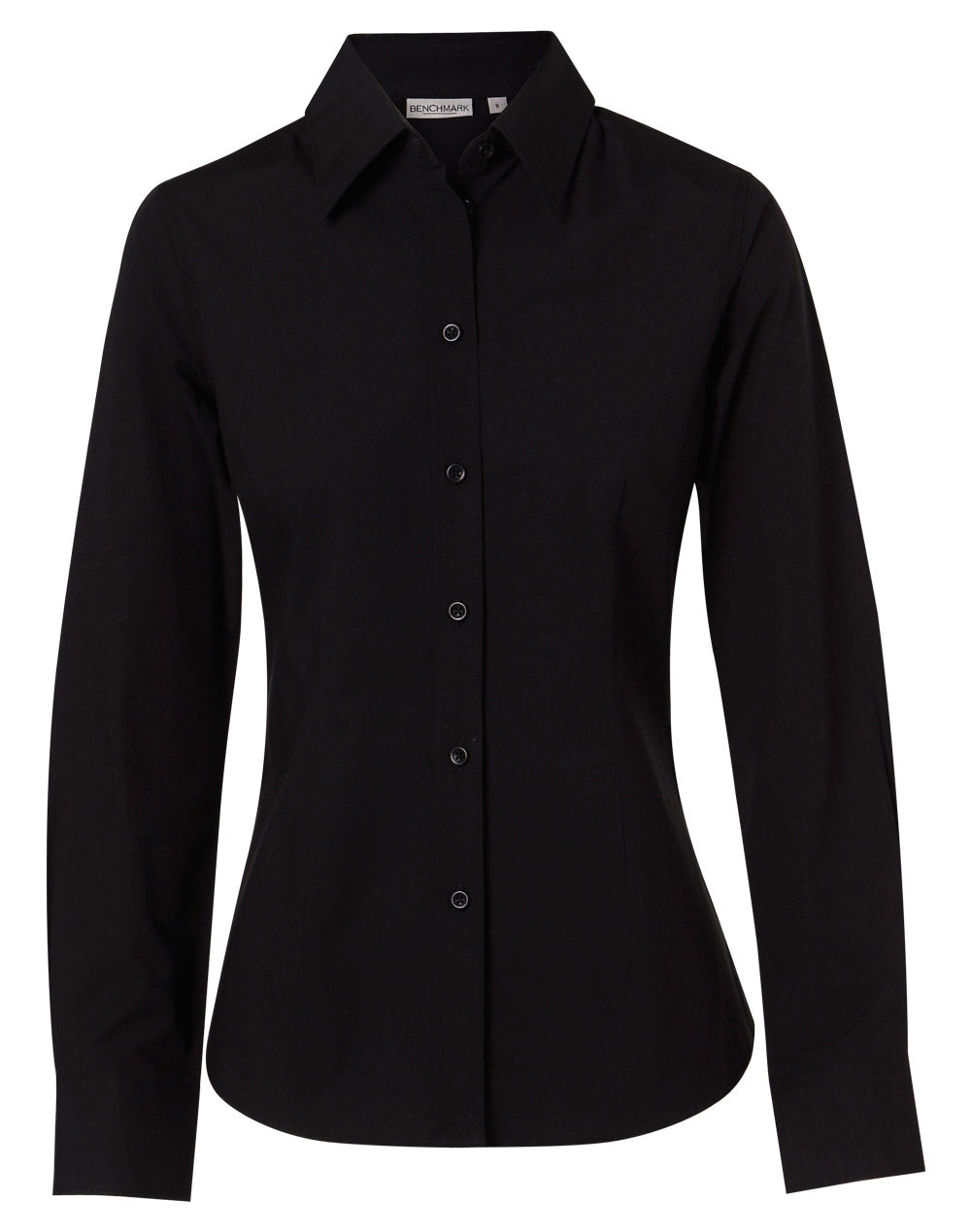 BENCHMARK Women's Cotton/Poly Stretch L/S Shirt - M8020L