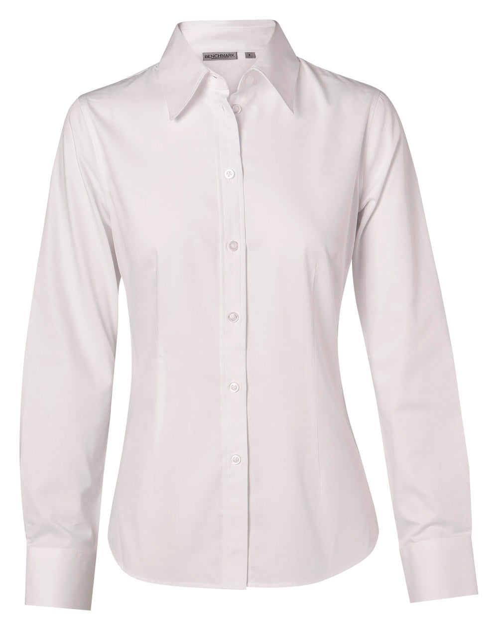 BENCHMARK Women's Cotton/Poly Stretch L/S Shirt - M8020L