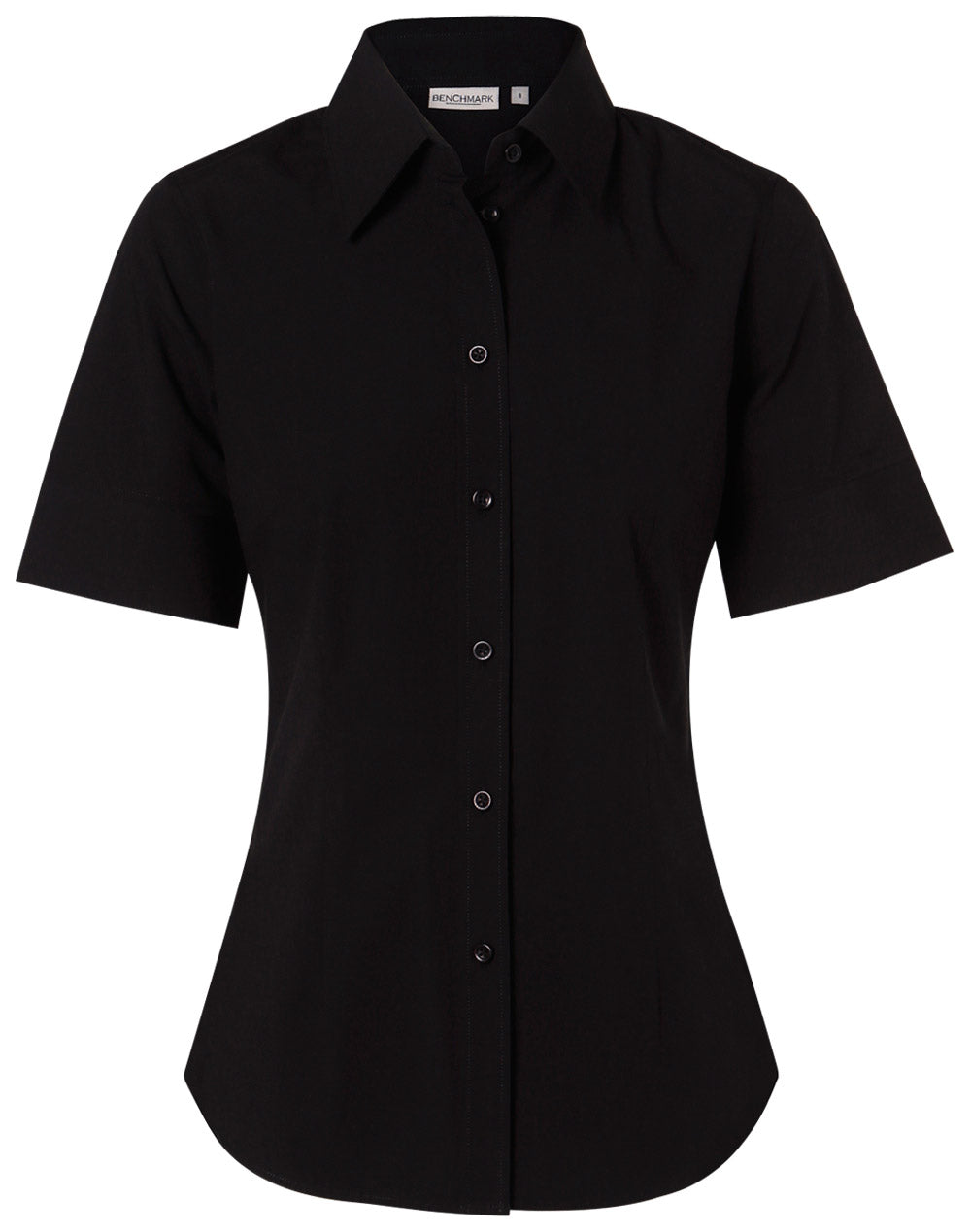 BENCHMARK Women's Cotton/Poly Stretch S/S Shirt - M8020S