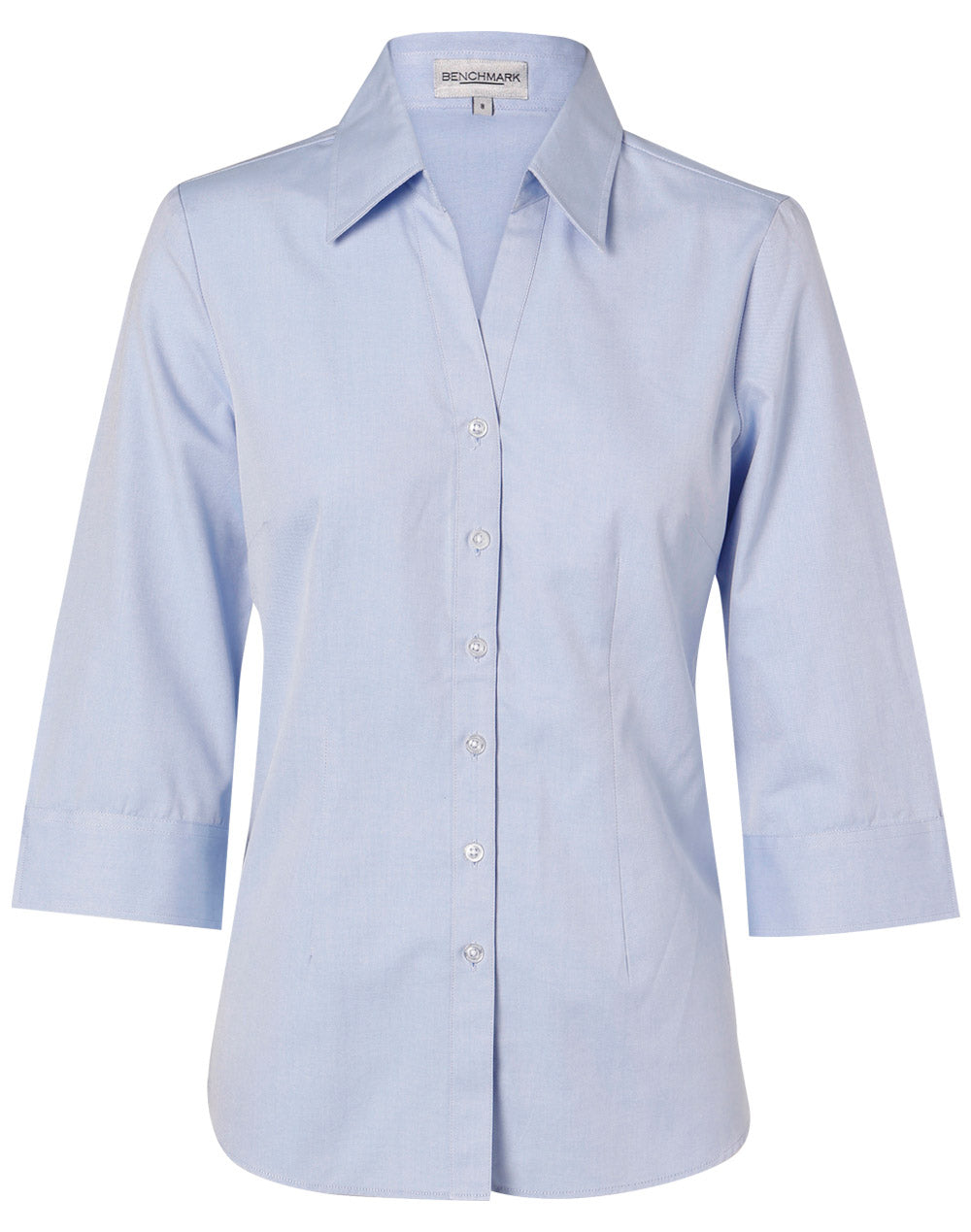 BENCHMARK Women's CVC Oxford 3/4 Sleeve Shirt - M8040Q