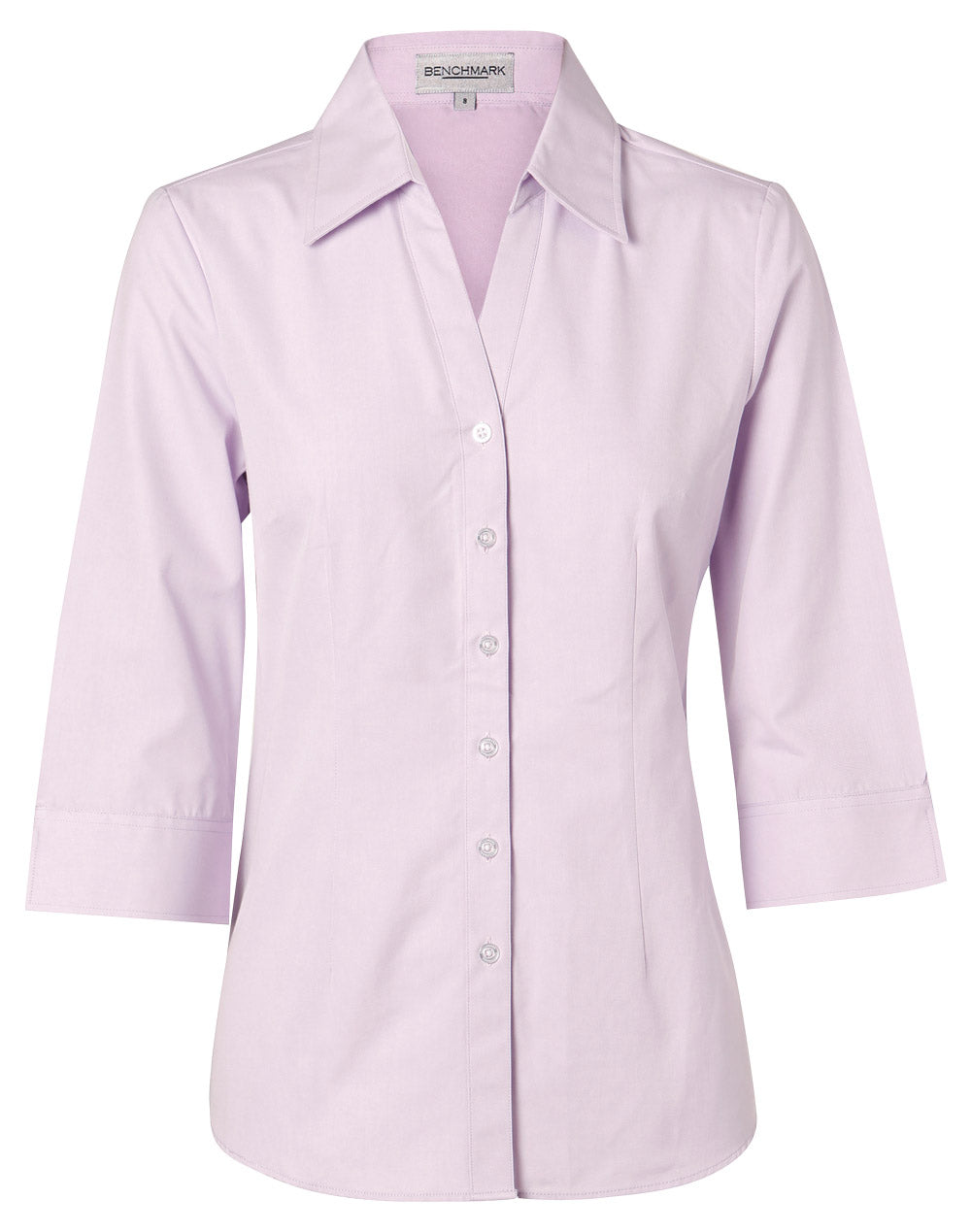 BENCHMARK Women's CVC Oxford 3/4 Sleeve Shirt - M8040Q