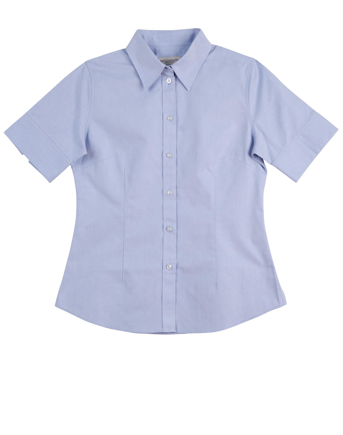 BENCHMARK Women's CVC Oxford S/S Shirt - M8040S