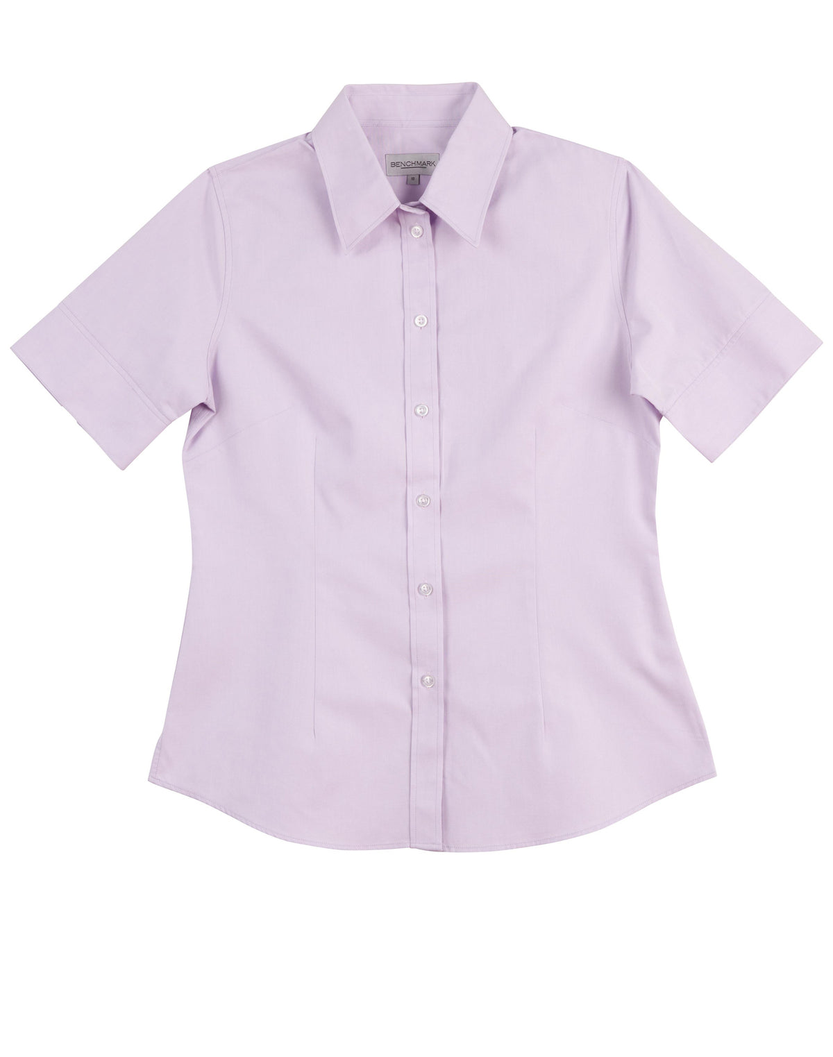 BENCHMARK Women's CVC Oxford S/S Shirt - M8040S
