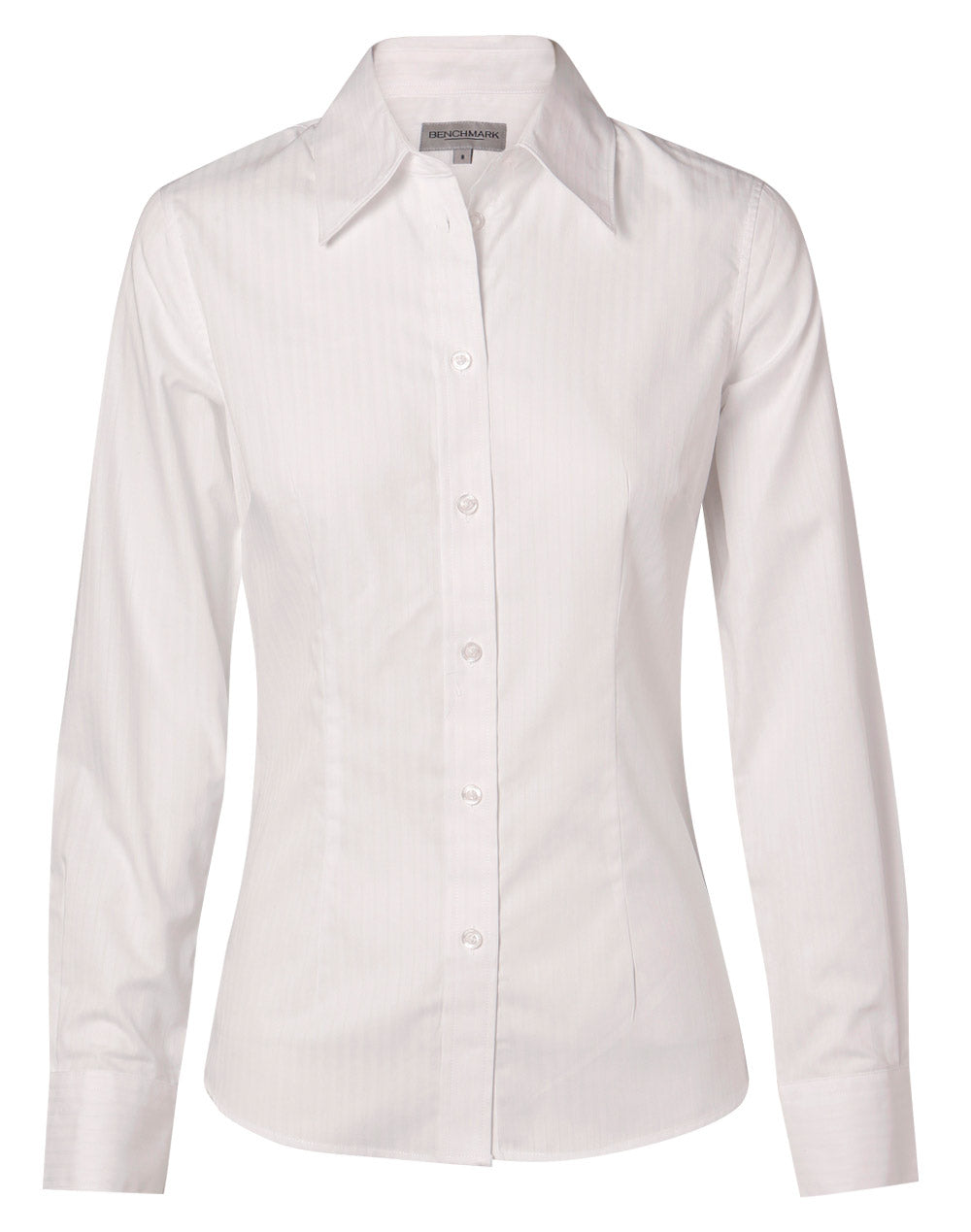 BENCHMARK Women's Self Stripe L/S Shirt - M8100L