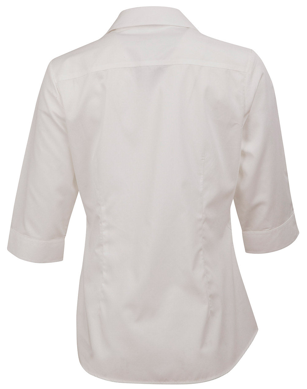 BENCHMARK Ladies' Dobby Striped Taped 3/4 Sleeve Shirt - M8110Q