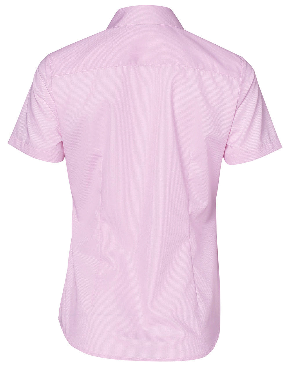 BENCHMARK Ladies' Dobby Striped Taped S/S Shirt - M8110S