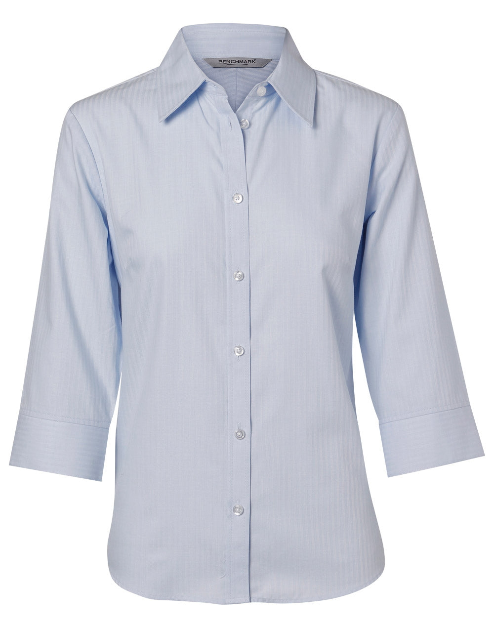 BENCHMARK Women's Mini Herringbone 3/4 Sleeve Shirt - M8113