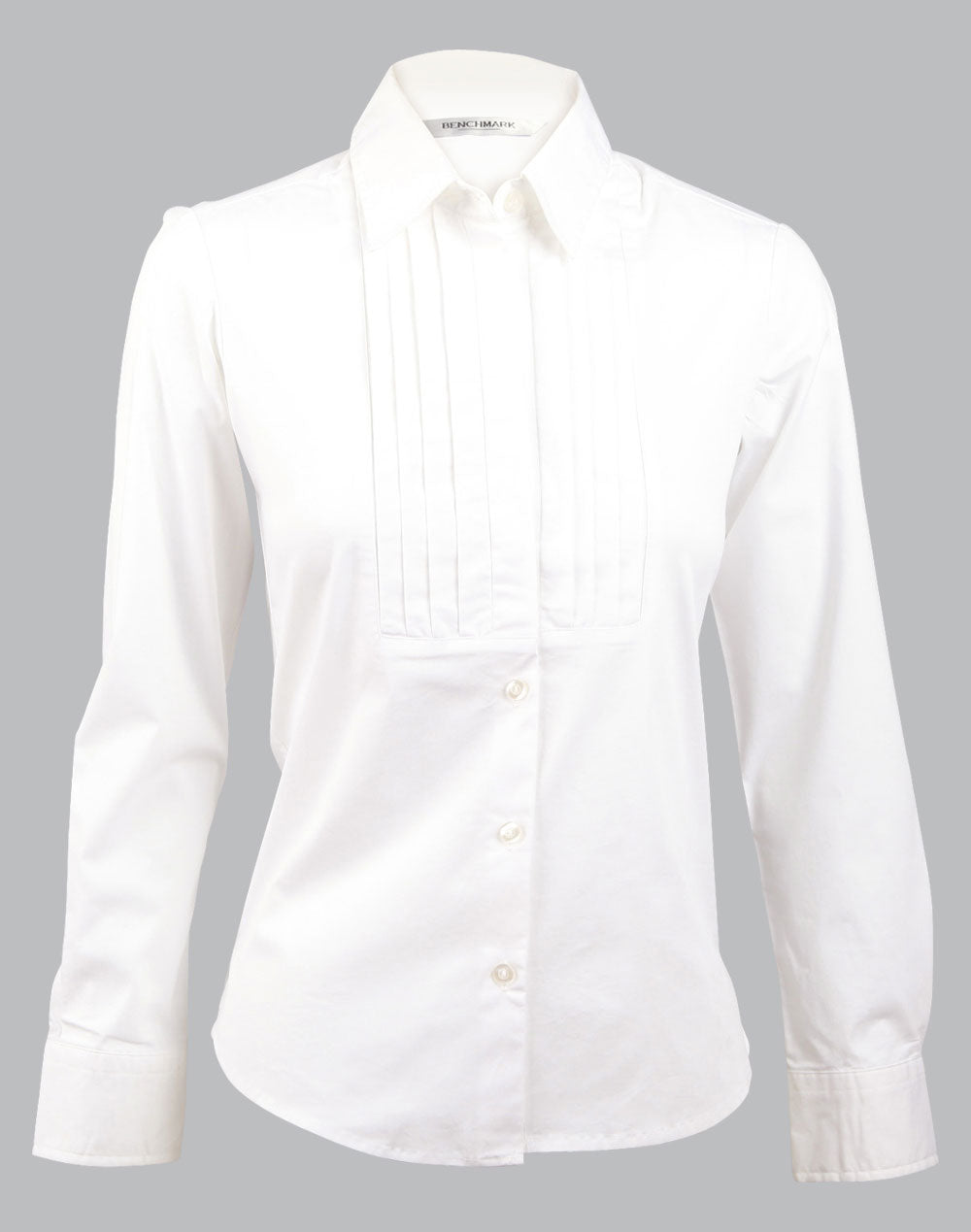 BENCHMARK Women's Stretch Tuck Front Long Sleeve Shirt - M8192