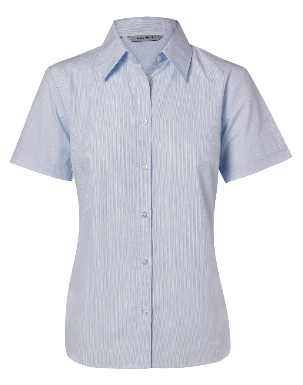 BENCHMARK Women's Fine Stripe S/S Shirt - M8211