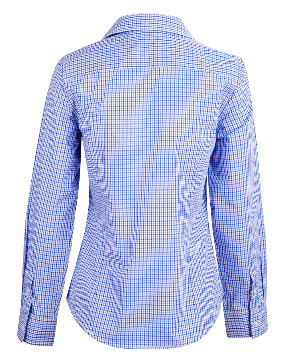 BENCHMARK Ladies' Two Tone Check L/S Shirt - M8320L
