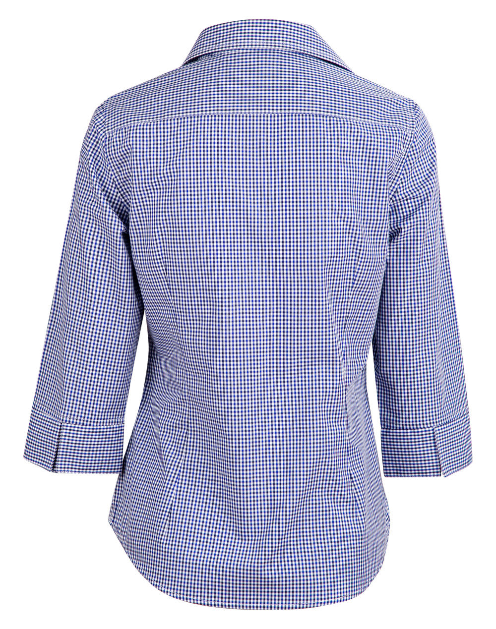 BENCHMARK Ladies' Two Tone Check 3/4 Sleeve Shirt - M8320Q