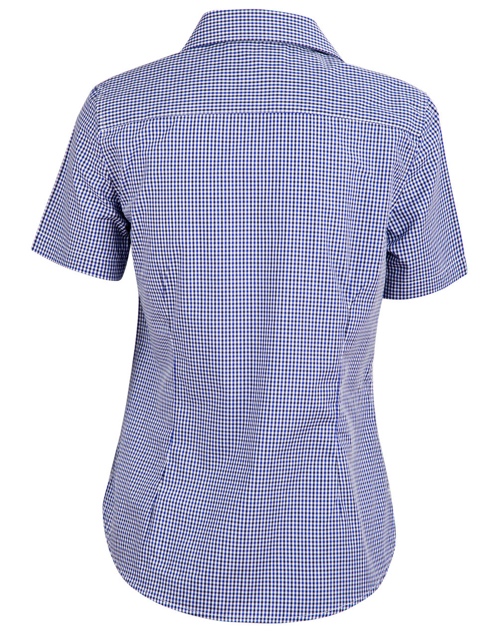 BENCHMARK Ladies' Two Tone Check S/S Shirt - M8320S