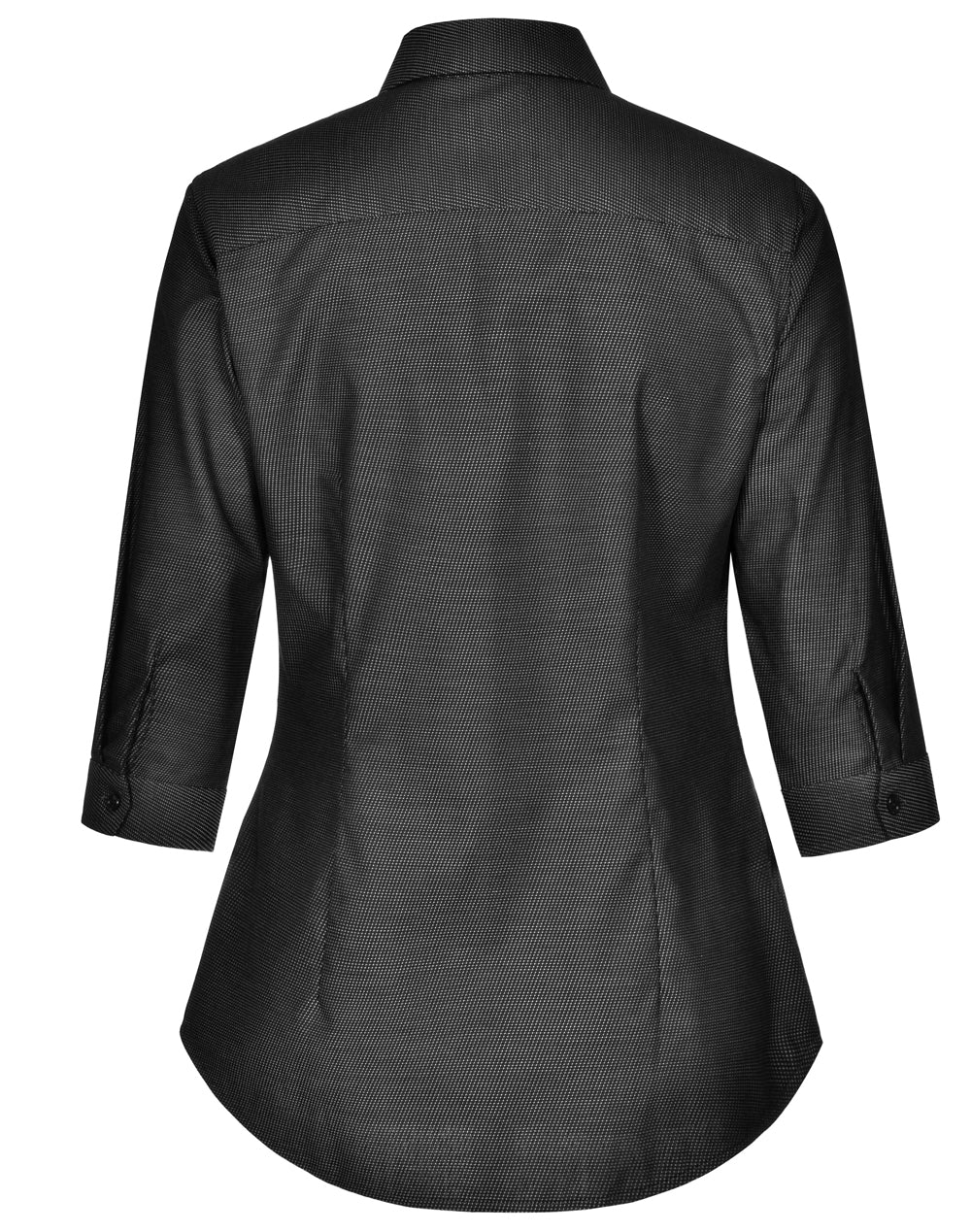 BENCHMARK Ladies' Pin Dot Stretch 3/4 Sleeve Shirt - M8400Q