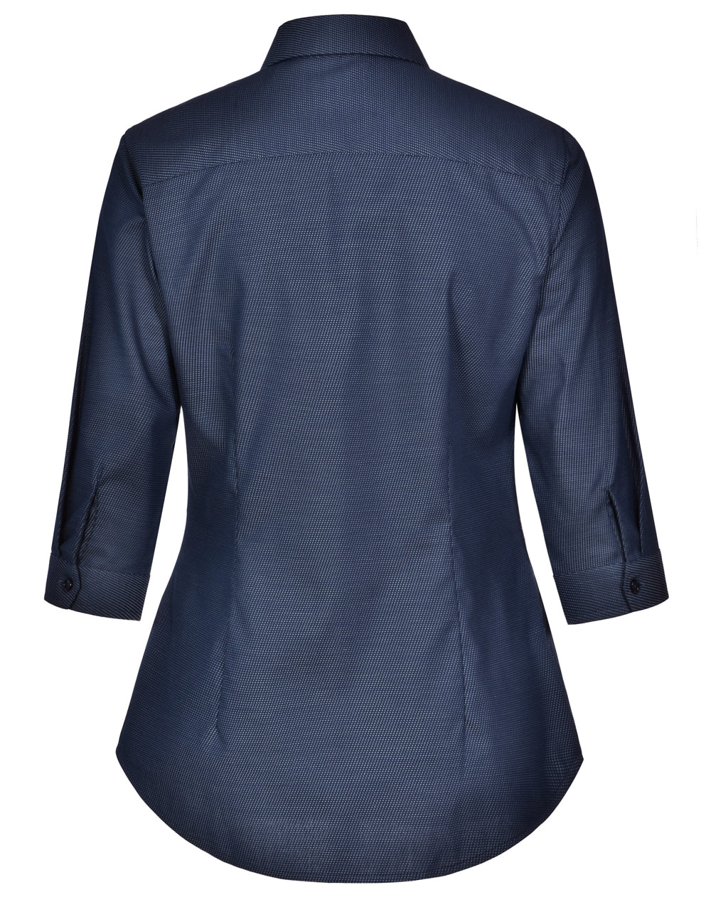 BENCHMARK Ladies' Pin Dot Stretch 3/4 Sleeve Shirt - M8400Q