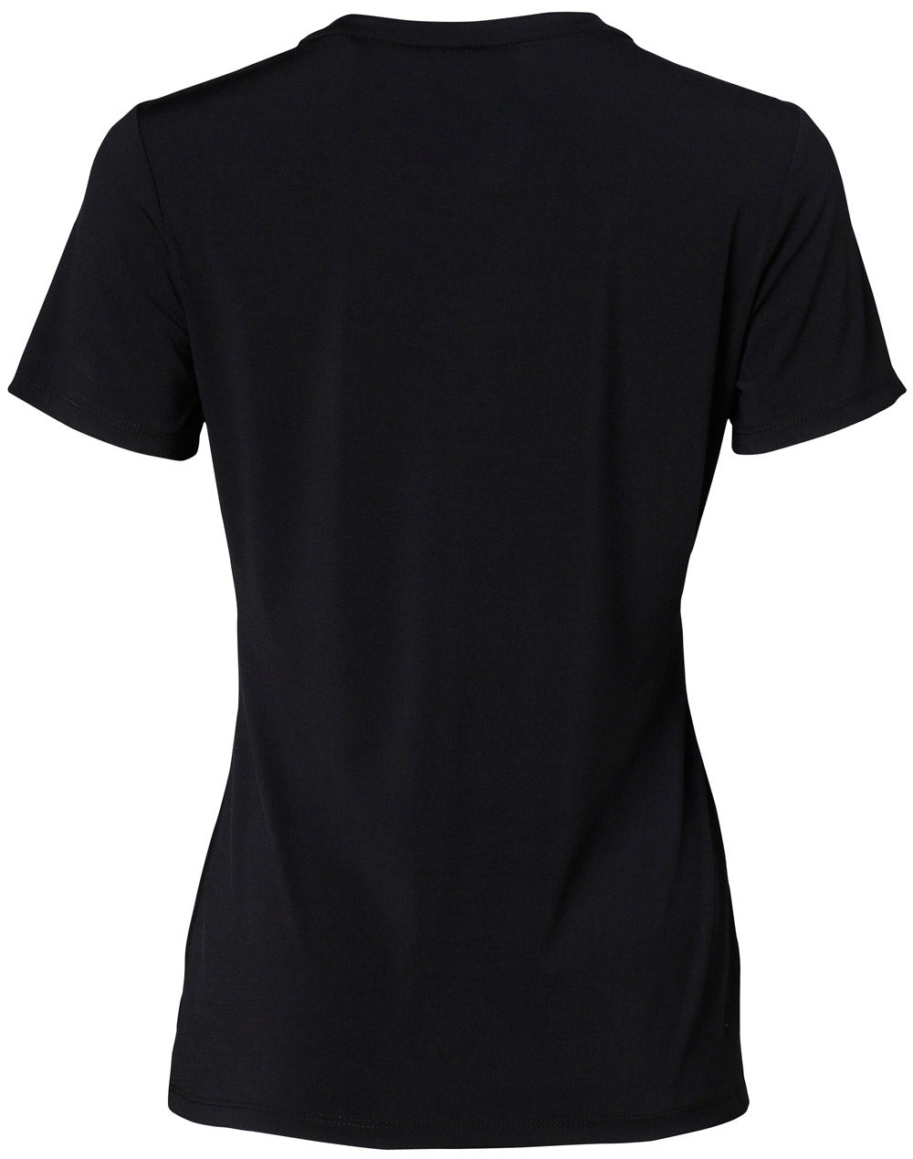 BENCHMARK Ladies' Viscose-neck with Tab S/S Knit Top - M8840