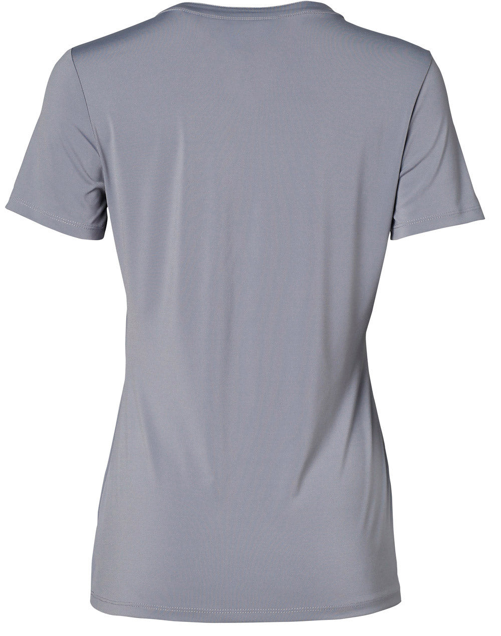 BENCHMARK Ladies' Viscose-neck with Tab S/S Knit Top - M8840