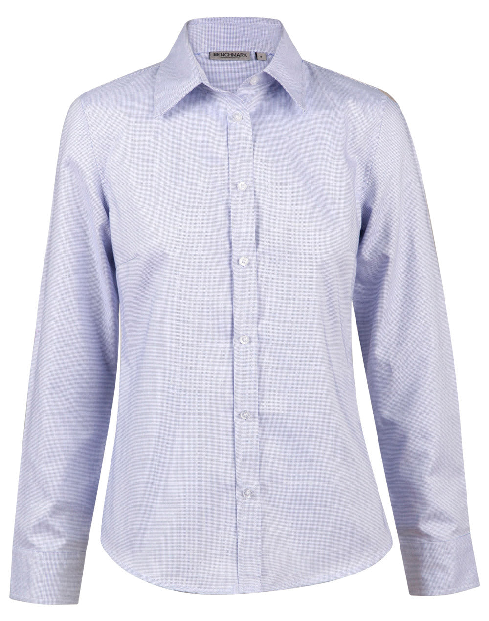 BENCHMARK Ladies' Dot Contrast Long Sleeve Shirt - M8922