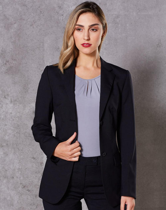 BENCHMARK Women's Stretch Wool Blend Mid Length Jacket - M9200