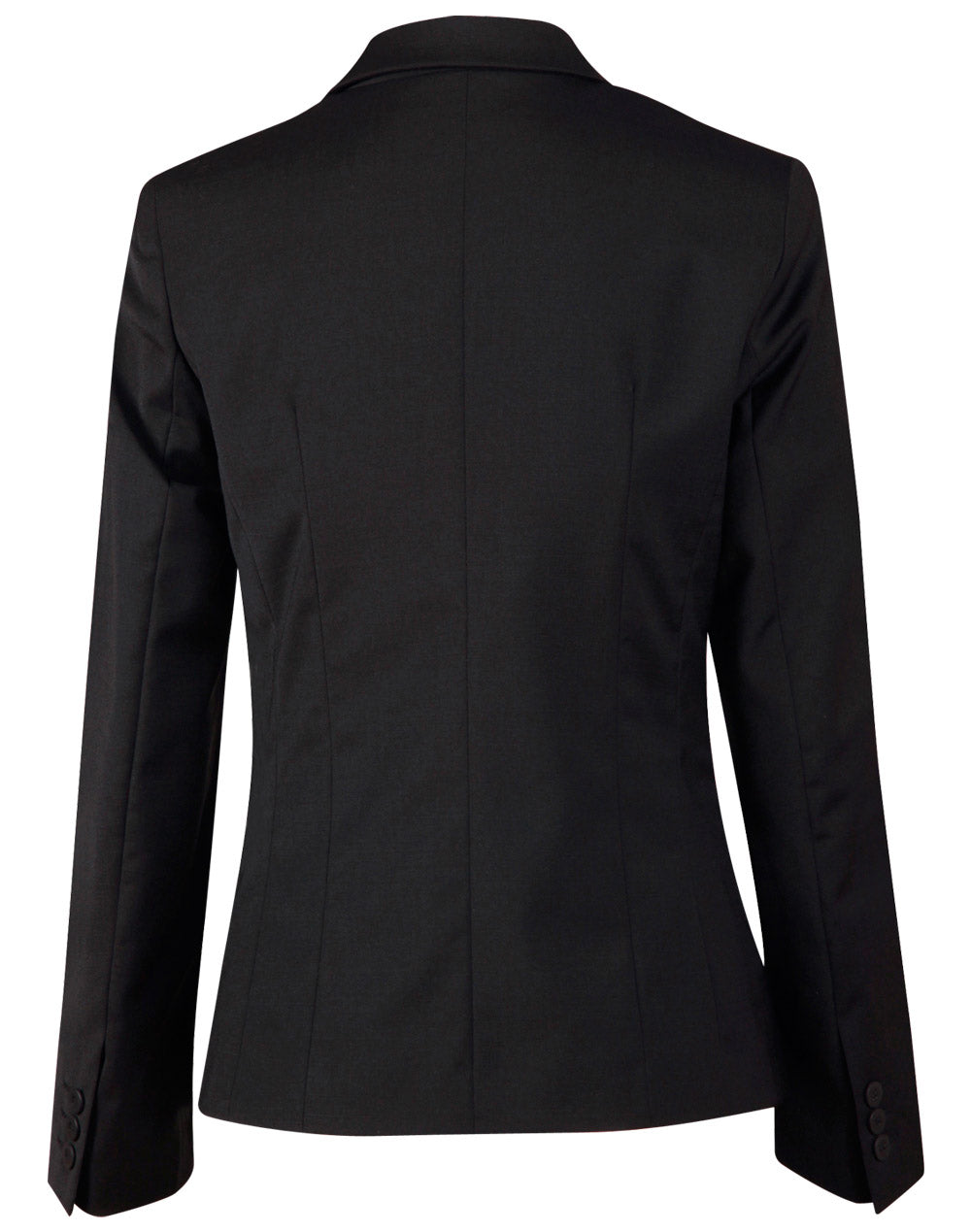 BENCHMARK Ladies' Wool Blend Stretch One Button Cropped Jacket - M9201