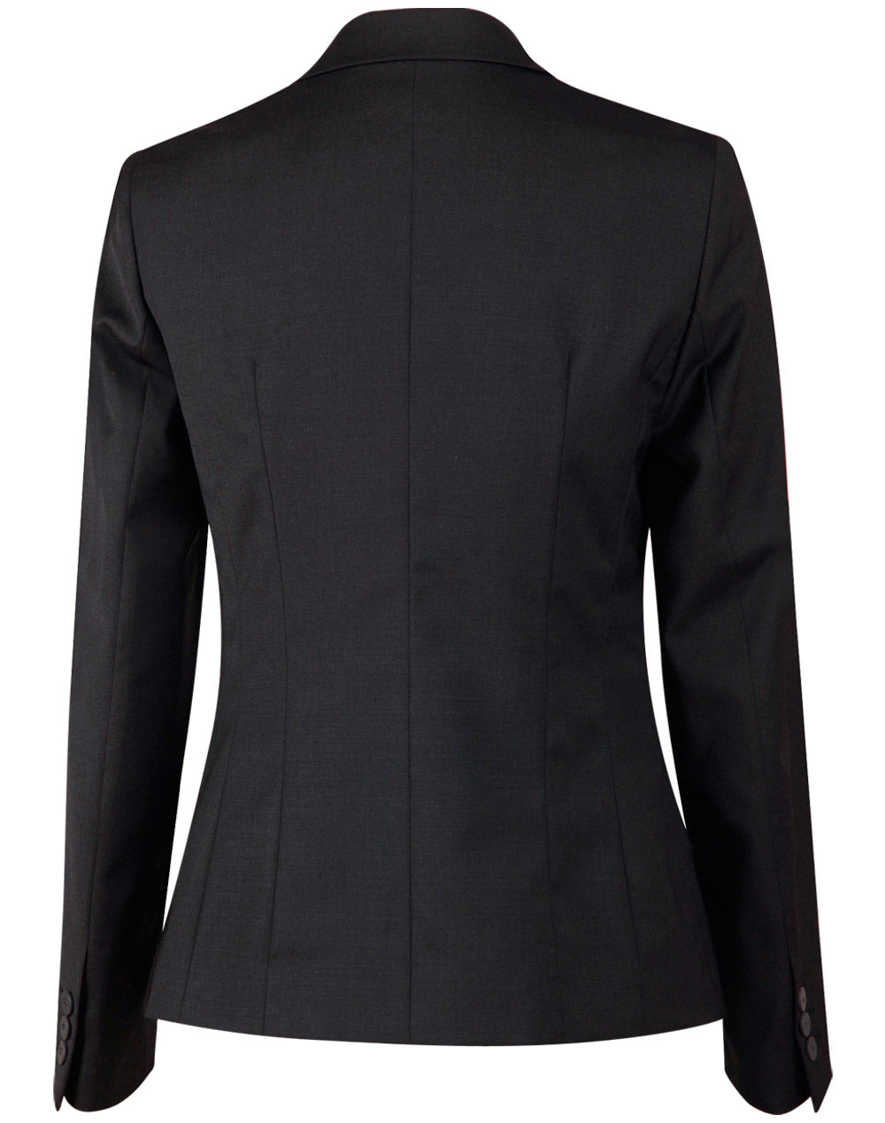 BENCHMARK Ladies' Wool Blend Stretch One Button Cropped Jacket - M9201