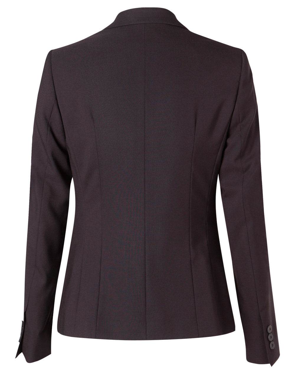 BENCHMARK Women's One Button Cropped Jacket in Poly/Viscose Stretch - M9205