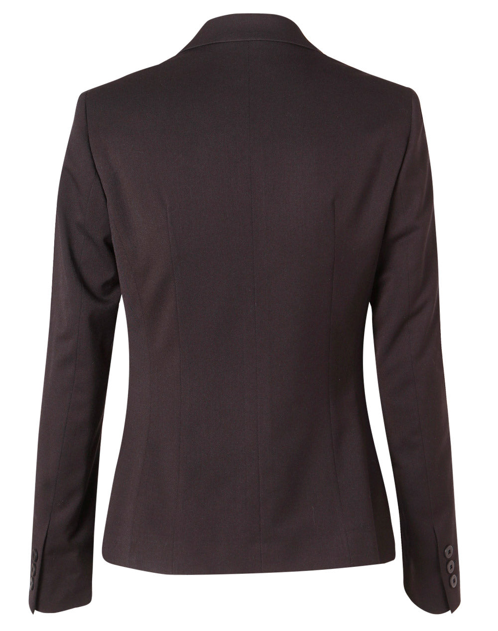 BENCHMARK Women's One Button Cropped Jacket in Poly/Viscose Stretch - M9205