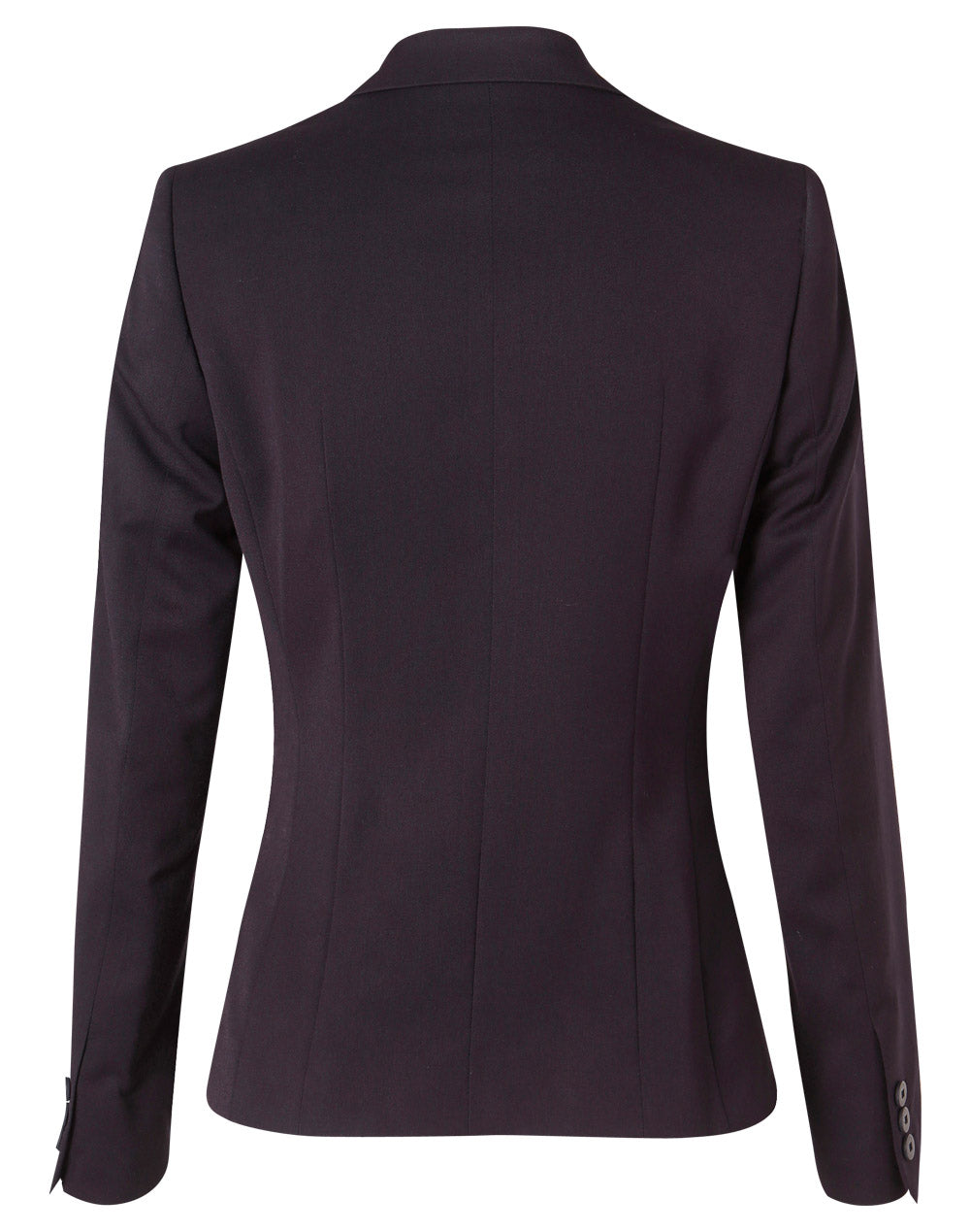 BENCHMARK Women's One Button Cropped Jacket in Poly/Viscose Stretch - M9205