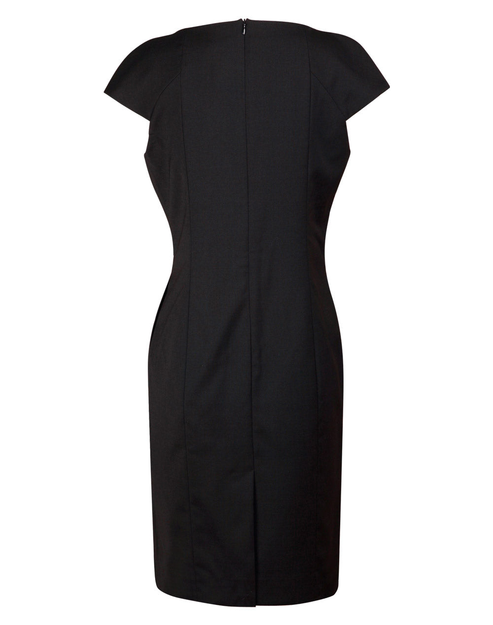 BENCHMARK Ladies' Wool Blend Stretch Cap Sleeve Dress - M9281