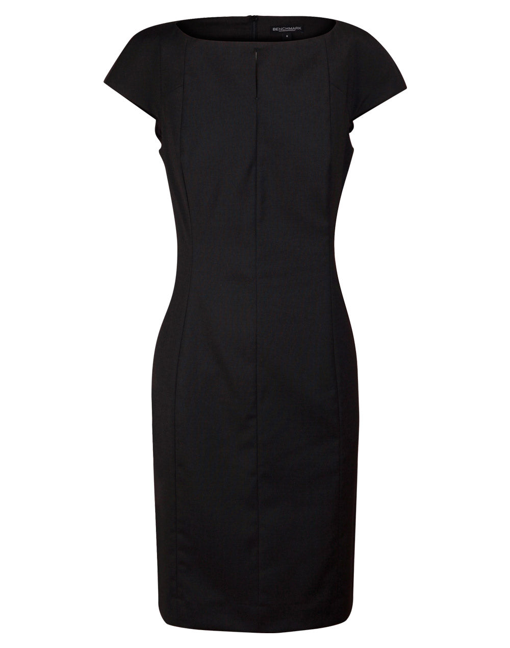 BENCHMARK Ladies' Wool Blend Stretch Cap Sleeve Dress - M9281