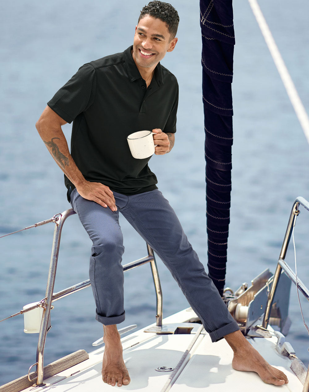 BENCHMARK Men's Jean Style Flexi Chino Pants - M9382