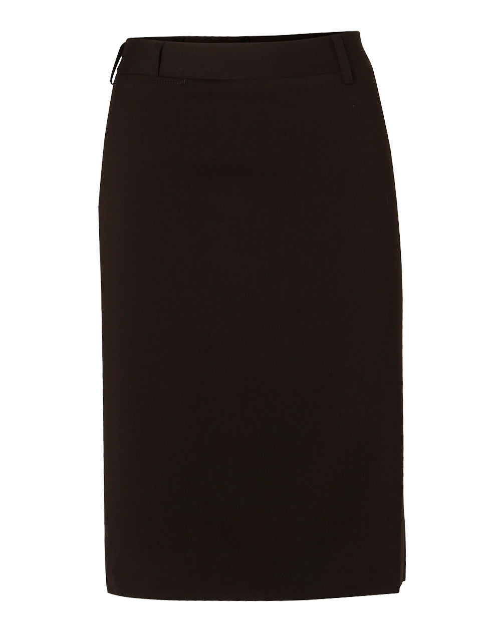 BENCHMARK Women's Mid Length Lined Pencil Skirt in Poly/Viscose Stretch - M9471
