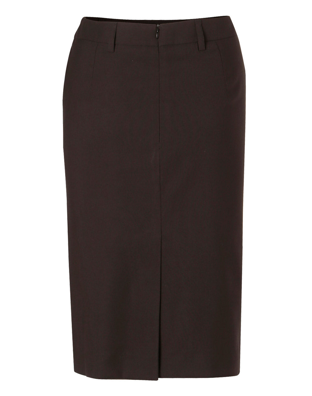BENCHMARK Women's Mid Length Lined Pencil Skirt in Poly/Viscose Stretch - M9471