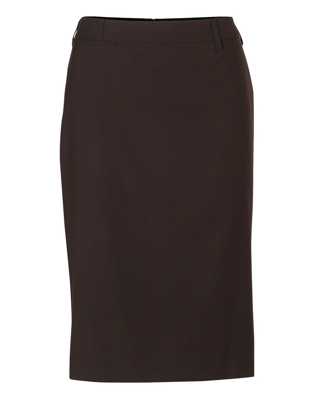 BENCHMARK Women's Mid Length Lined Pencil Skirt in Poly/Viscose Stretch - M9471