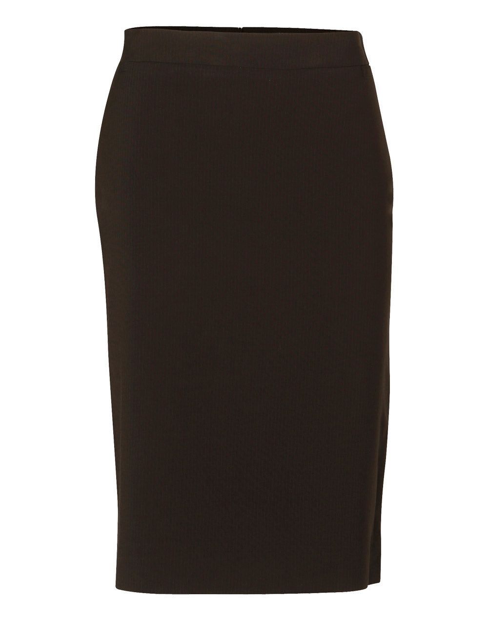 BENCHMARK Women's Mid Length Lined Pencil Skirt in Poly/Viscose Stretch Stripe - M9472