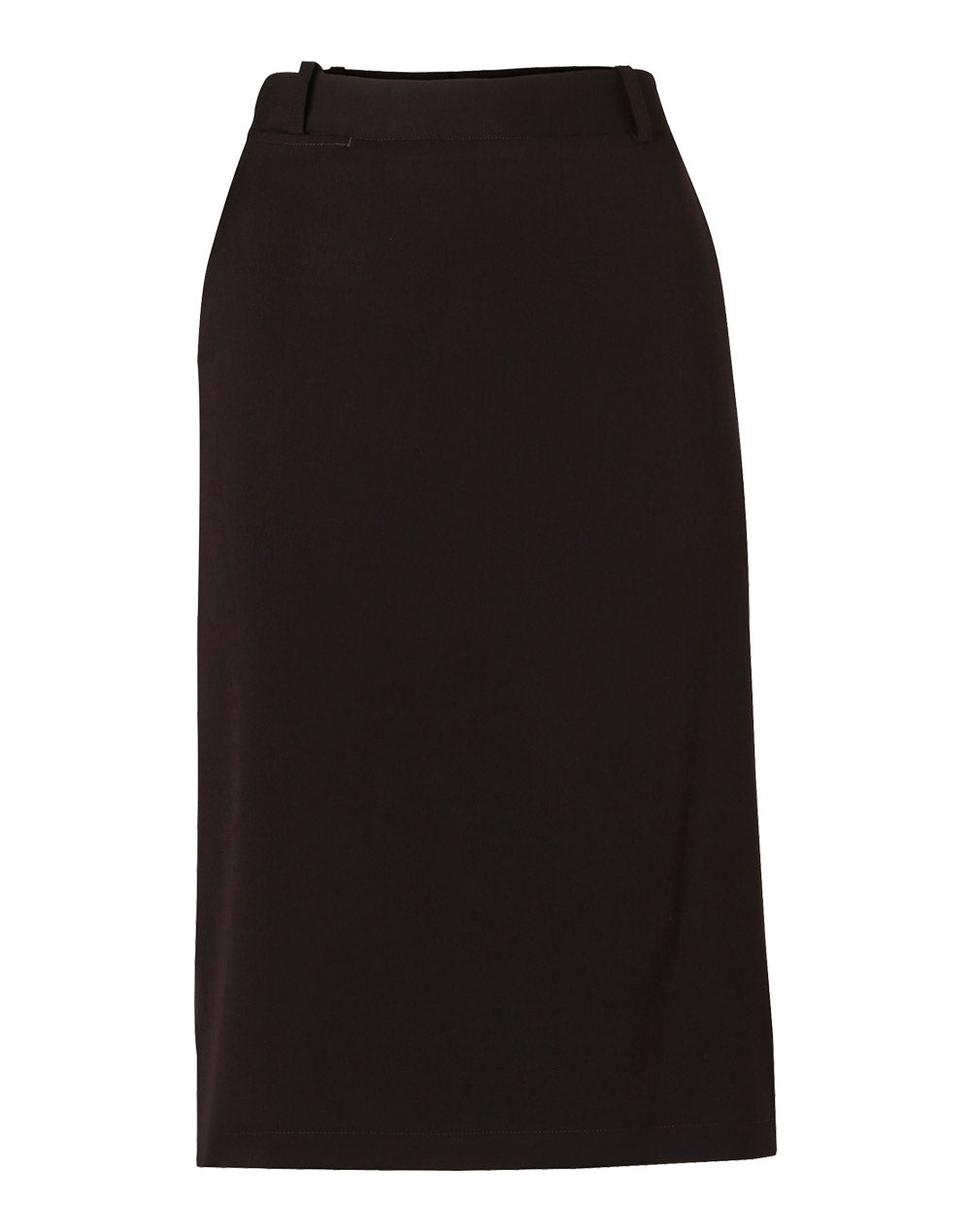 BENCHMARK Women's Flexi Waist A-line Utility Lined Skirt in Poly/Viscose Stretch Twill - M9478