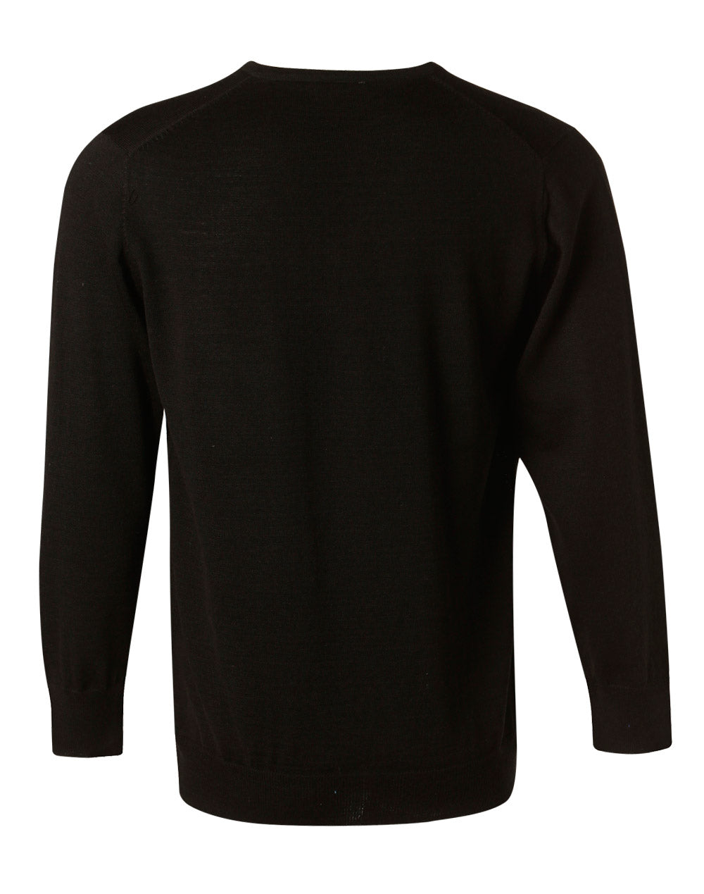 BENCHMARK Men's 100% Merino Wool Viscose Neck L/S Sweater - M9502