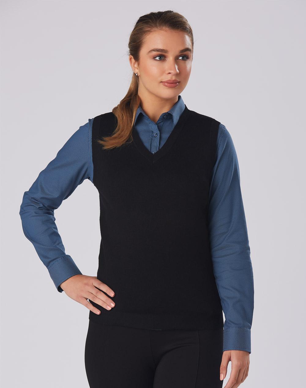 BENCHMARK Women's Viscose -Neck Vest - M9601