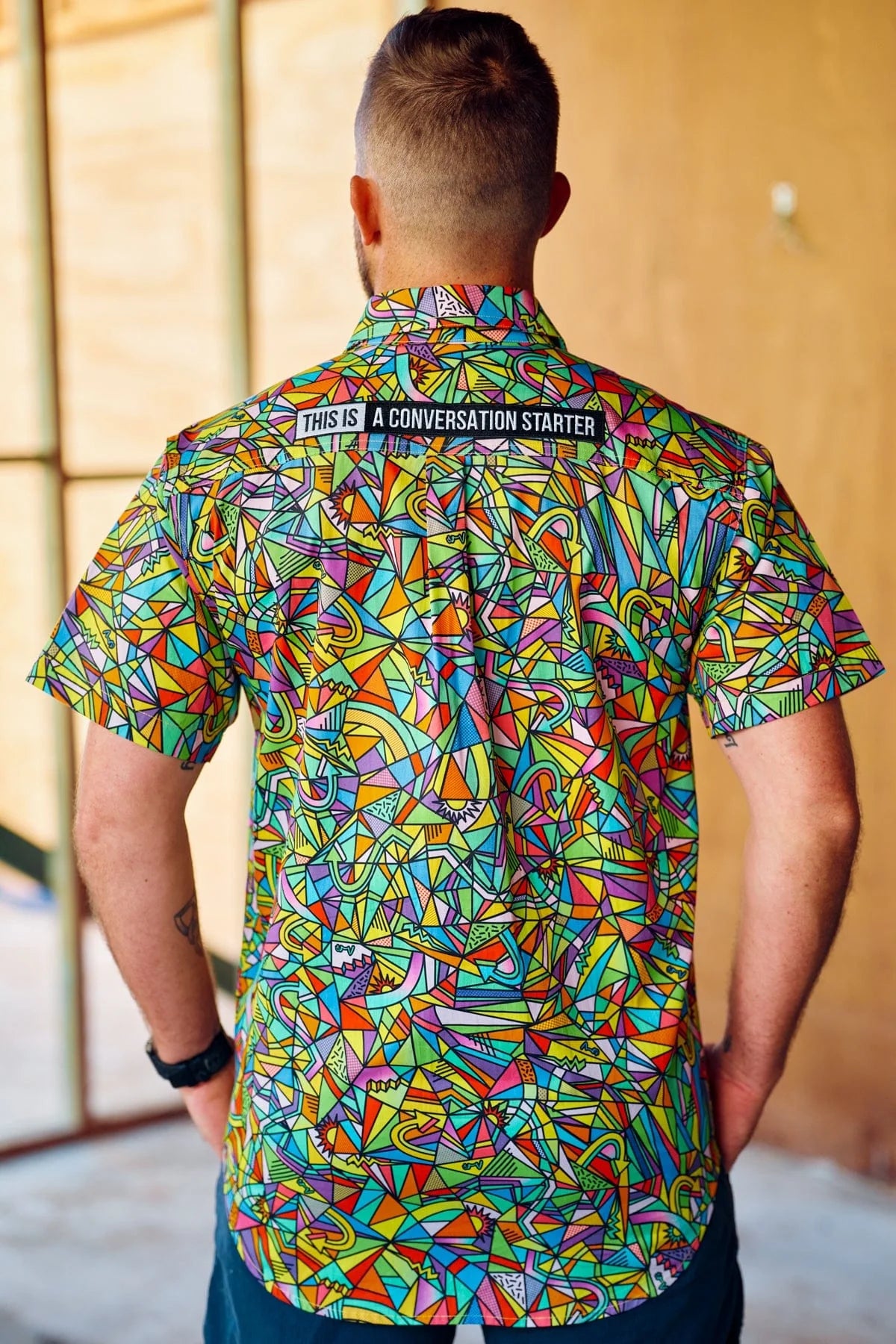 TradeMutt Men's Bonza Short Sleeve Full Print  Workshirt - 21501