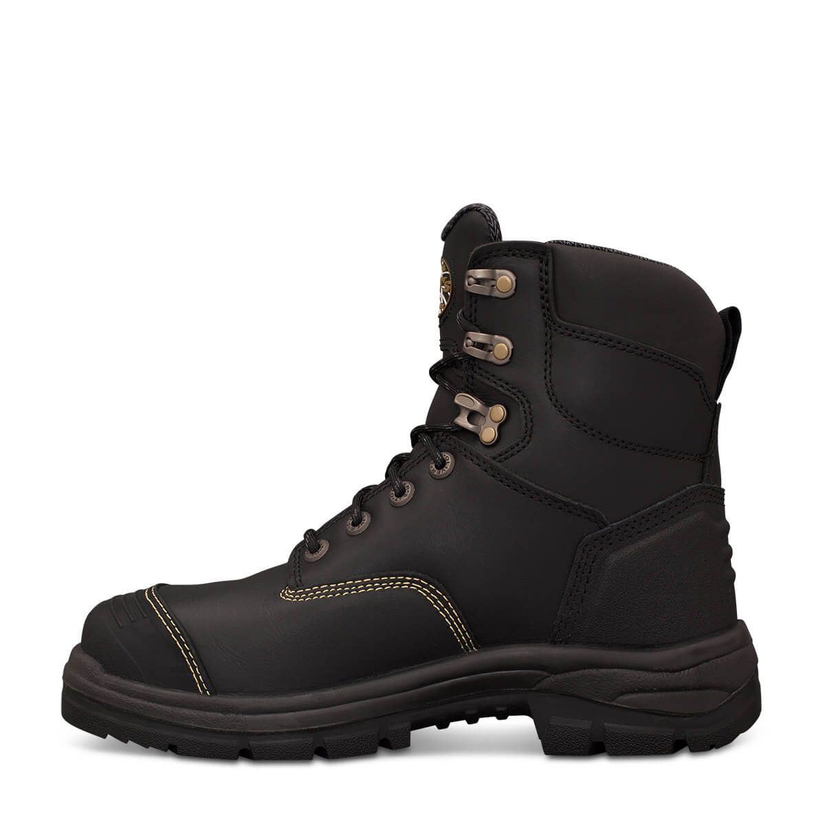 Oliver 55-345 150mm Black Lace Up Boot