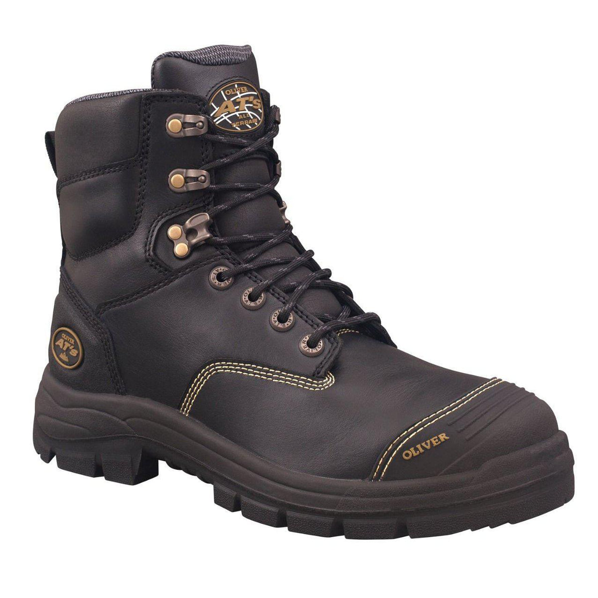 Oliver 55-345Z 150mm Black Zip Sided Safety Boot