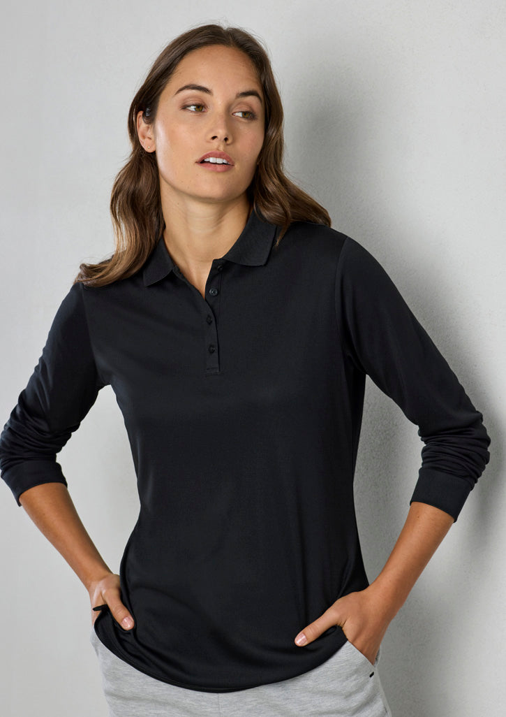 Fashion Biz Womens Action Long Sleeve Polo - P206LL